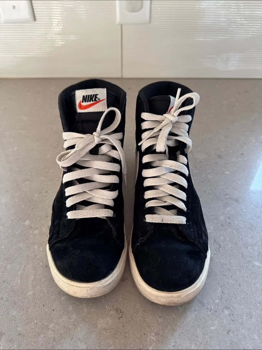 Nike Suede Blazer Sneakers with White Swoosh